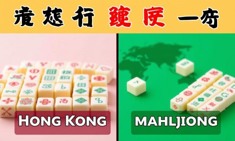 香港麻將和國際麻將的不同之處