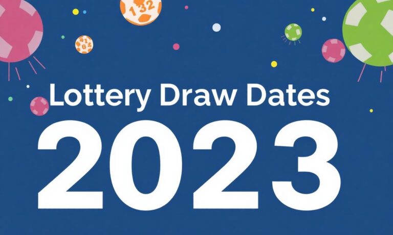 2023年六合彩開獎日期一覽